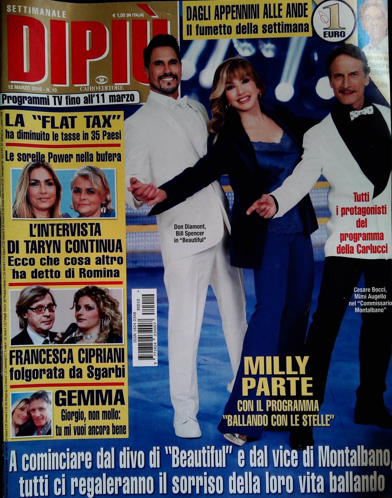 DIPIU' 12 MARZO 2018 - CARLUCCI-TARIN POWER-FRANCESCA CIPRIANI-GEMMA