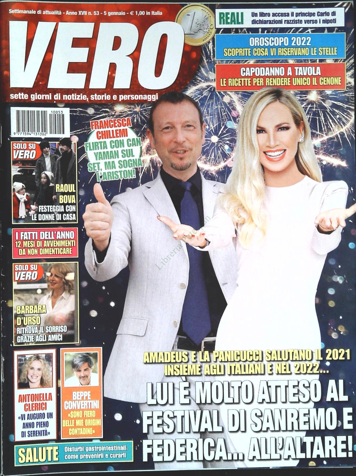 VERO 5 GENNAIO 2022 - AMADEUS-PANICUCCI-RAOUL BOVA-B.D'URSO-OUTLET DEL LIBRO