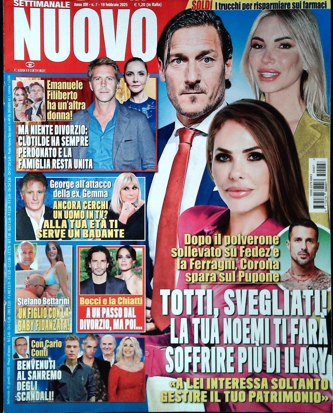 SETTIMANALE NUOVO - 19 FEBBRAIO 2025 - TORRI-EMANUELE FILIBERTO-BOCCI CHIATTI-