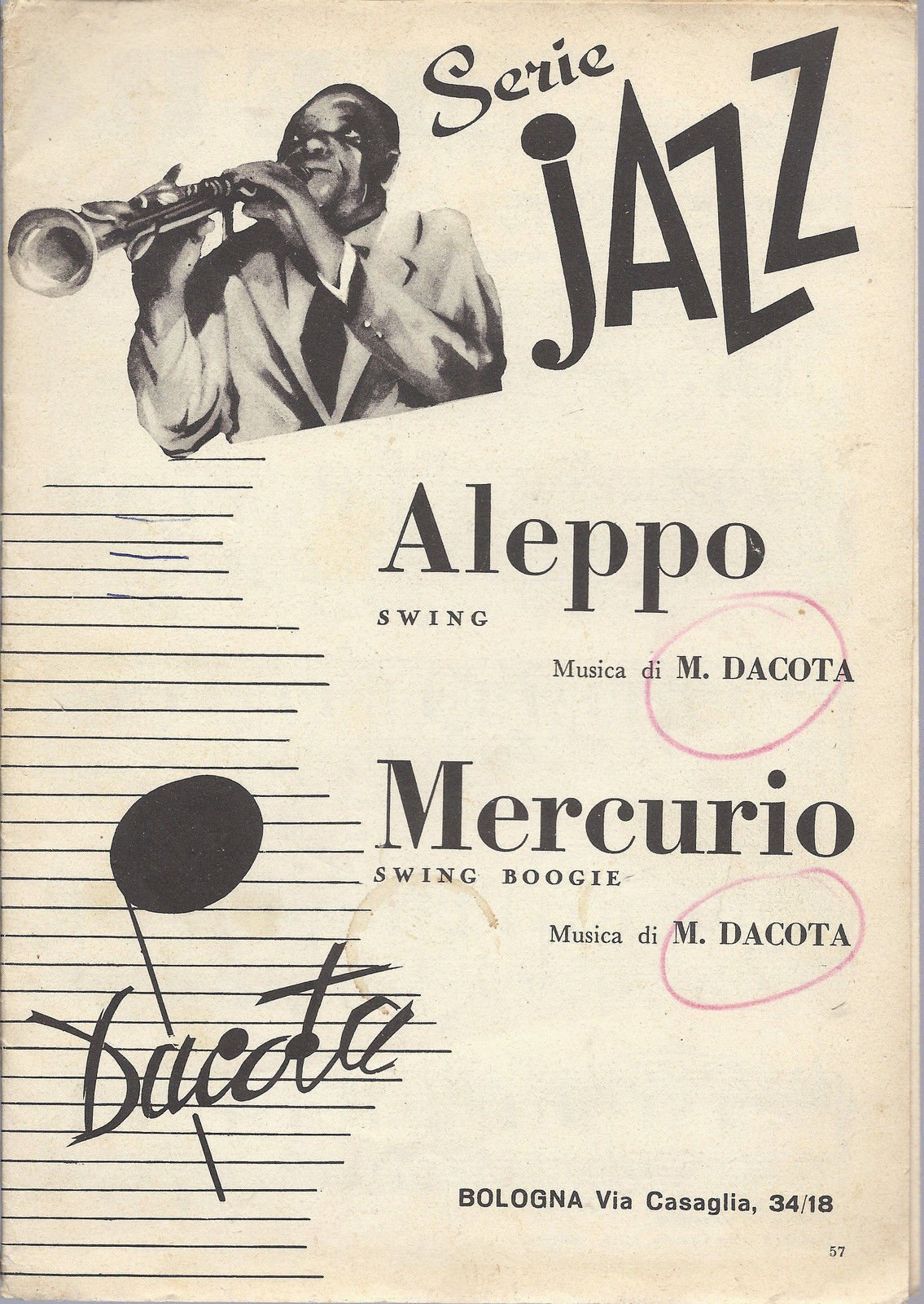 ALEPPO - MERCURIO (M. Dacota) - serie Jazz # SPARTITO