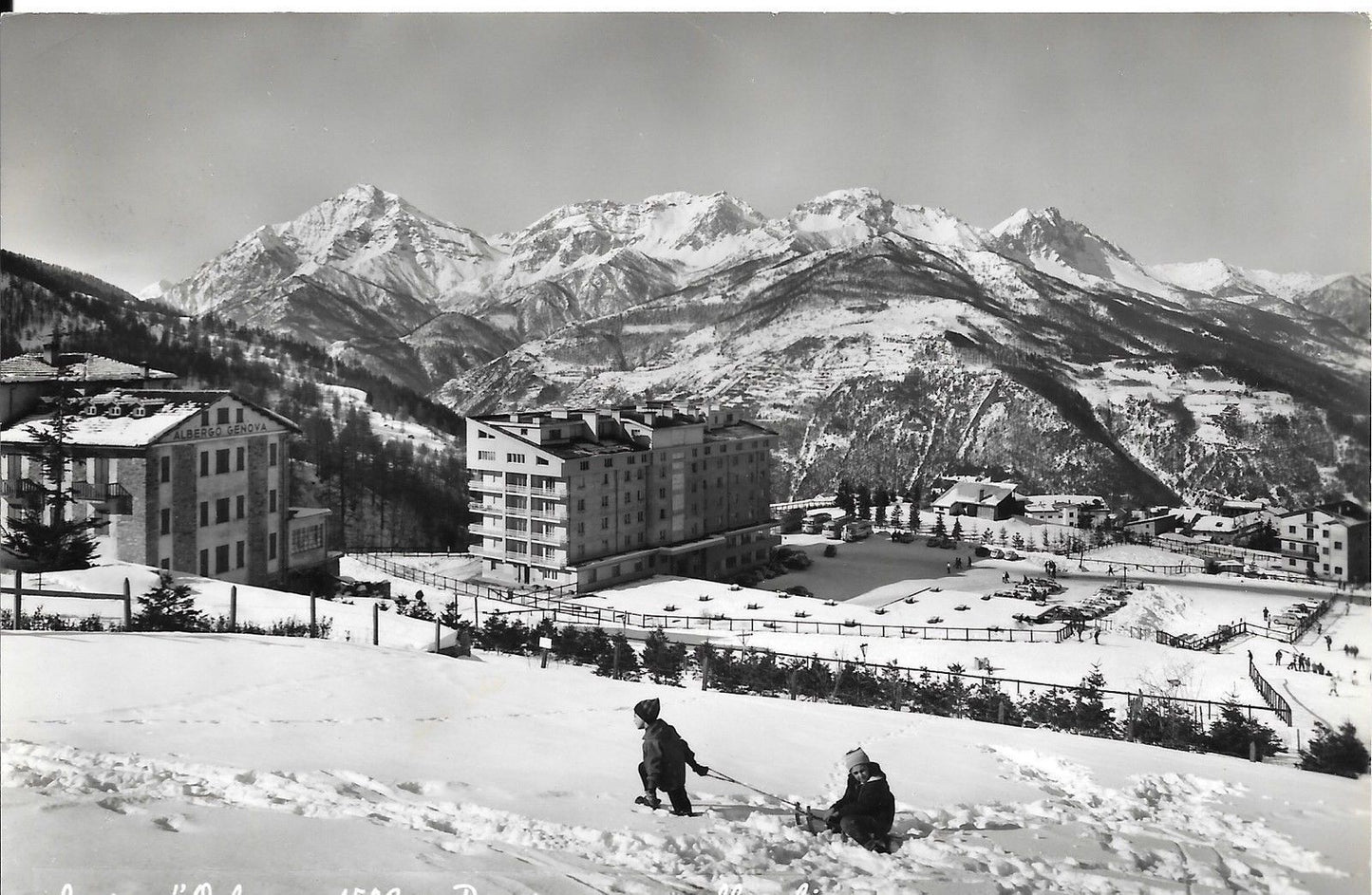 SAUZE D'OULX - PANORAMA CON ALBERGHI - V1964
