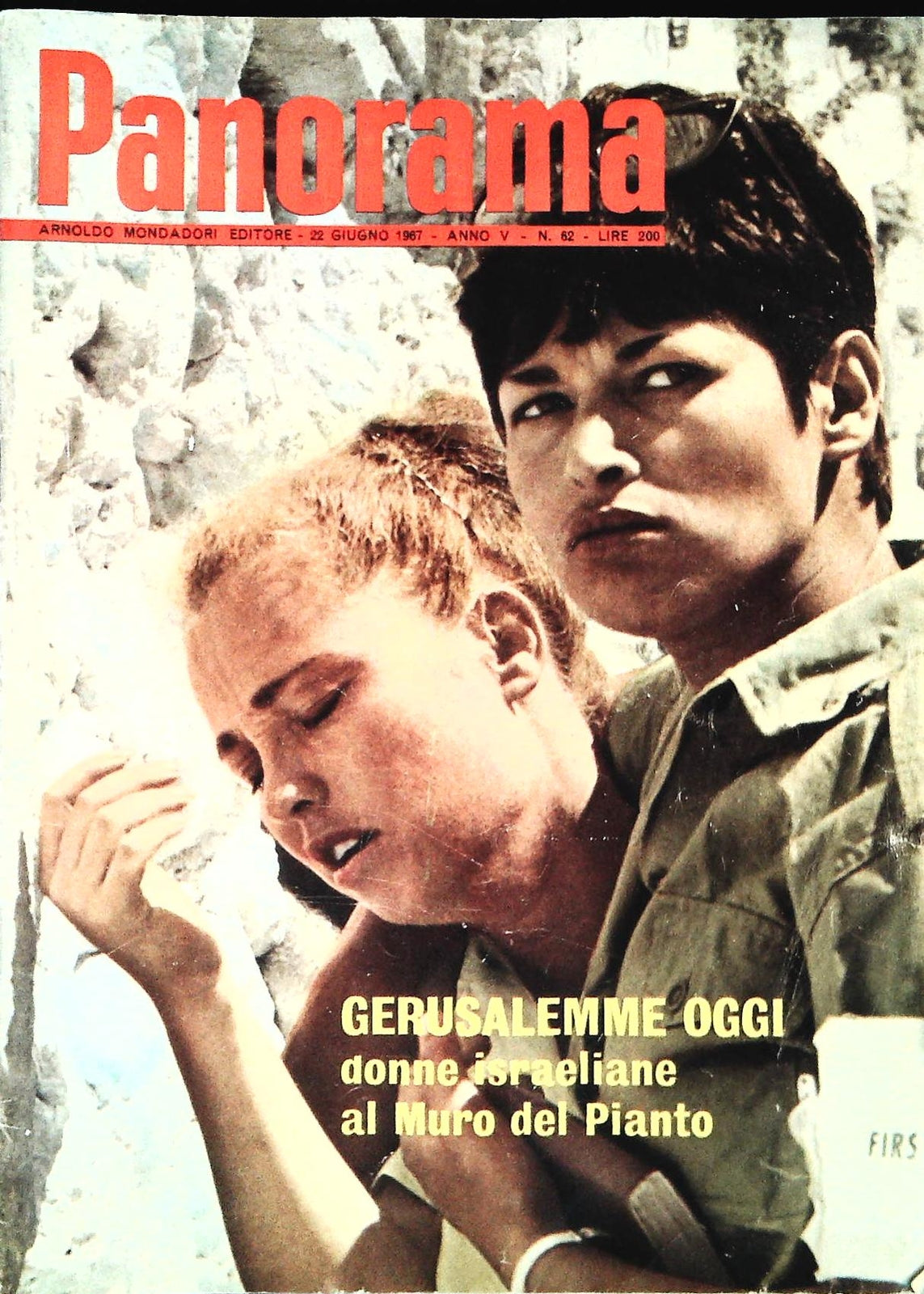 PANORAMA N. 62 - 22 GIUGNO 1967 - GERUSALEMME