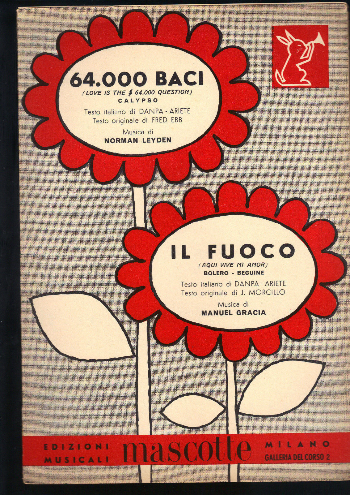 64.000 BACI (LOVE IS $ 64000 QUESTION) - IL FUOCO (AQUI VIVE MI AMOR) # SPARTITO