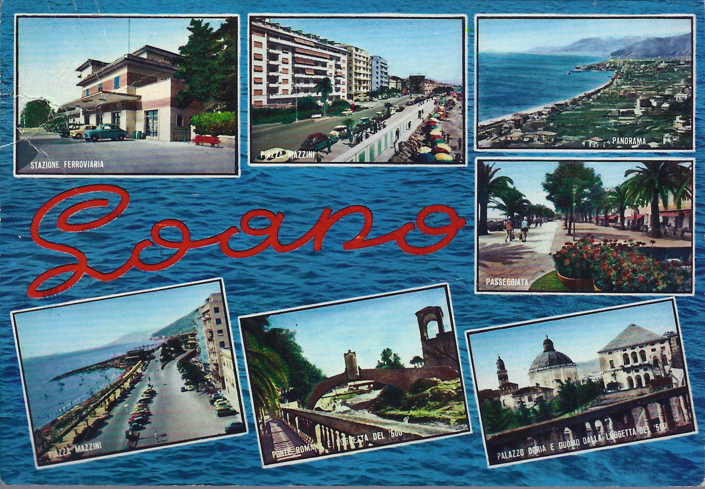 LOANO - 7 VEDUTINE ACQUARELLATE - V 1976