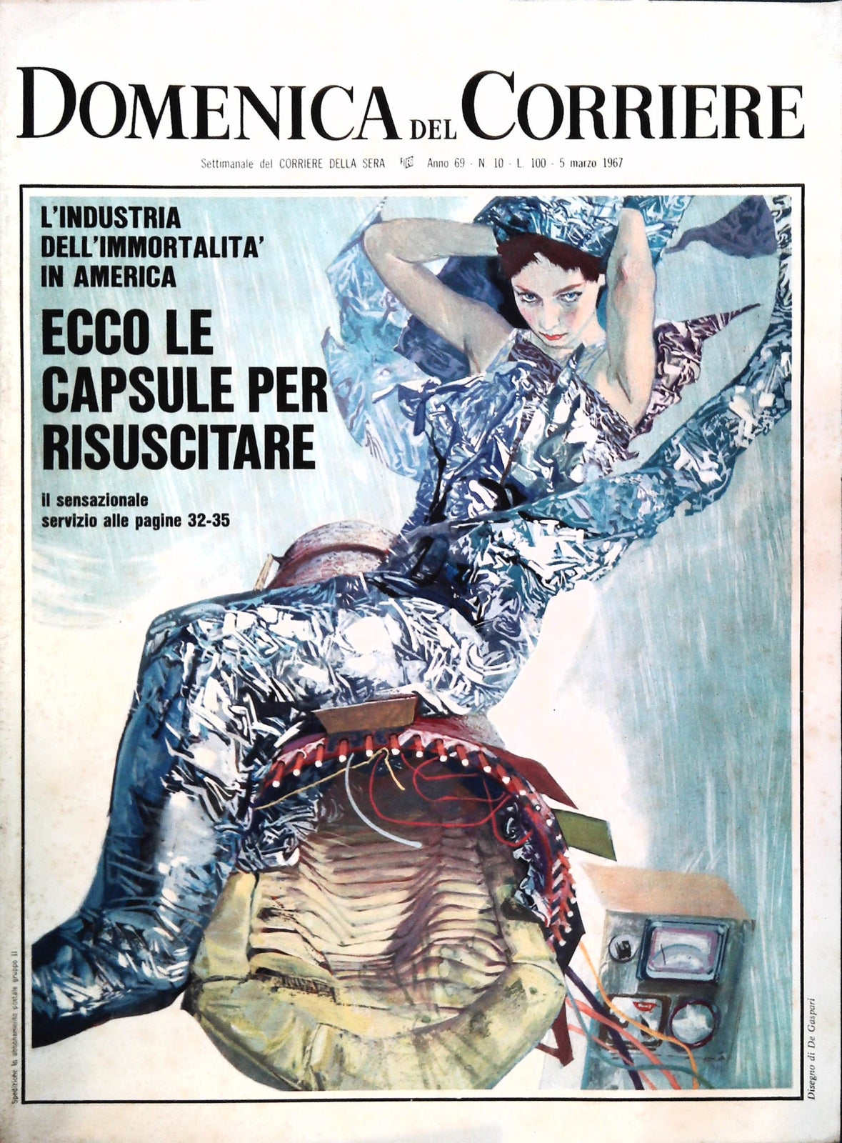 DOMENICA DEL CORRIERE 5 MARZO 1967 - IMMORTALITA' - CAPORETTO