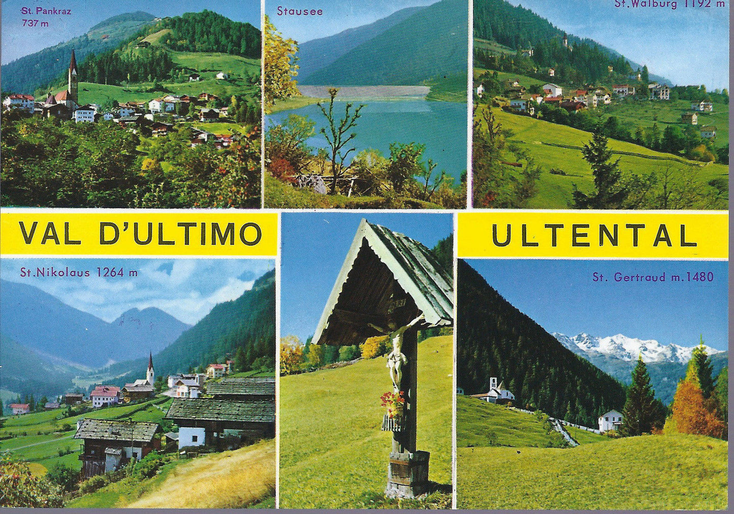 VAL D'ULTIMO - ULTENTAL - 6 VEDUTE - V 1988