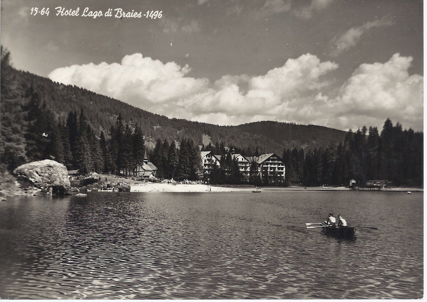 HOTEL LAGO DI BRAIES - V anni '40 - FG - animata