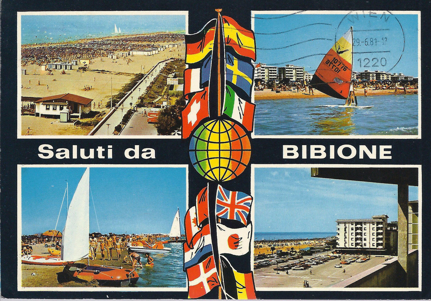 BIBIONE - SALUTI - 4 VEDUTE - V1981
