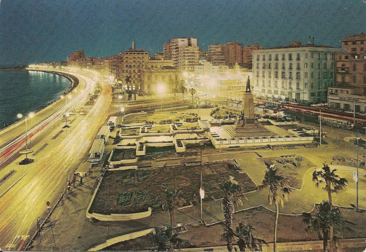 ALESSANDRIA D'EGITTO - PIAZZA SAAD ZAGHLOUL - NOTTURNO