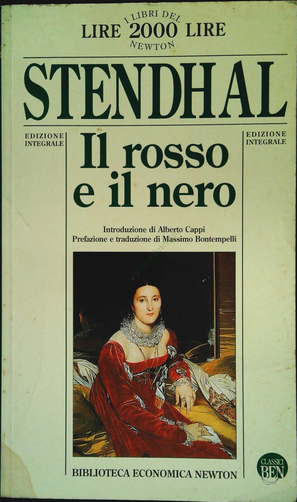 IL ROSSO E IL NERO - STENDHAL - BIBL. EC. NEWTON 1994