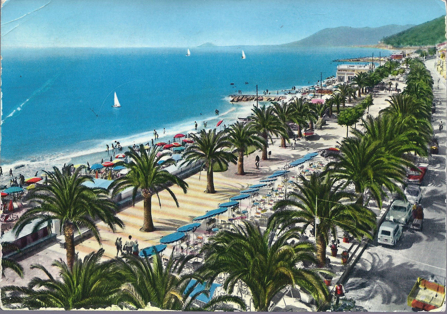 LOANO - PASSEGGIATA - V1966 - ACQUERELLATA