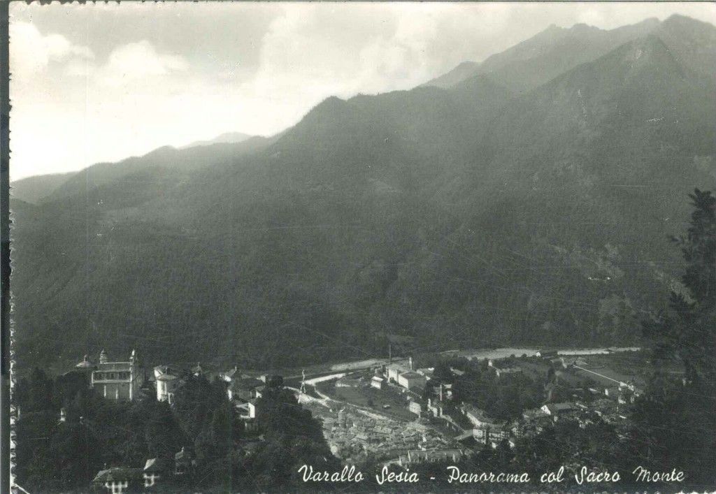 VARALLO SESIA - PANORAMA DAL SACRO MONTE - V1961