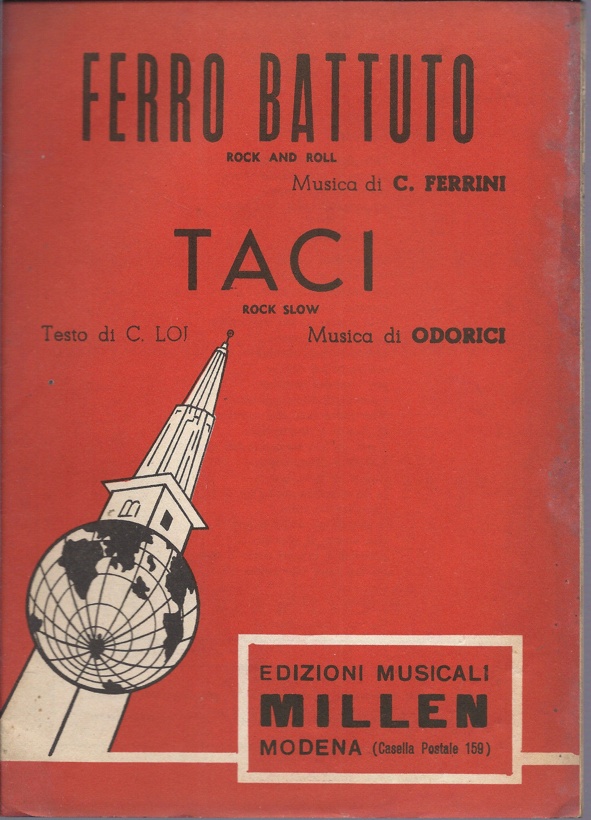 FERRO BATTUTO C. Ferrini = TACI Loi - Odorici # SPARTITO - Ediz. Millen