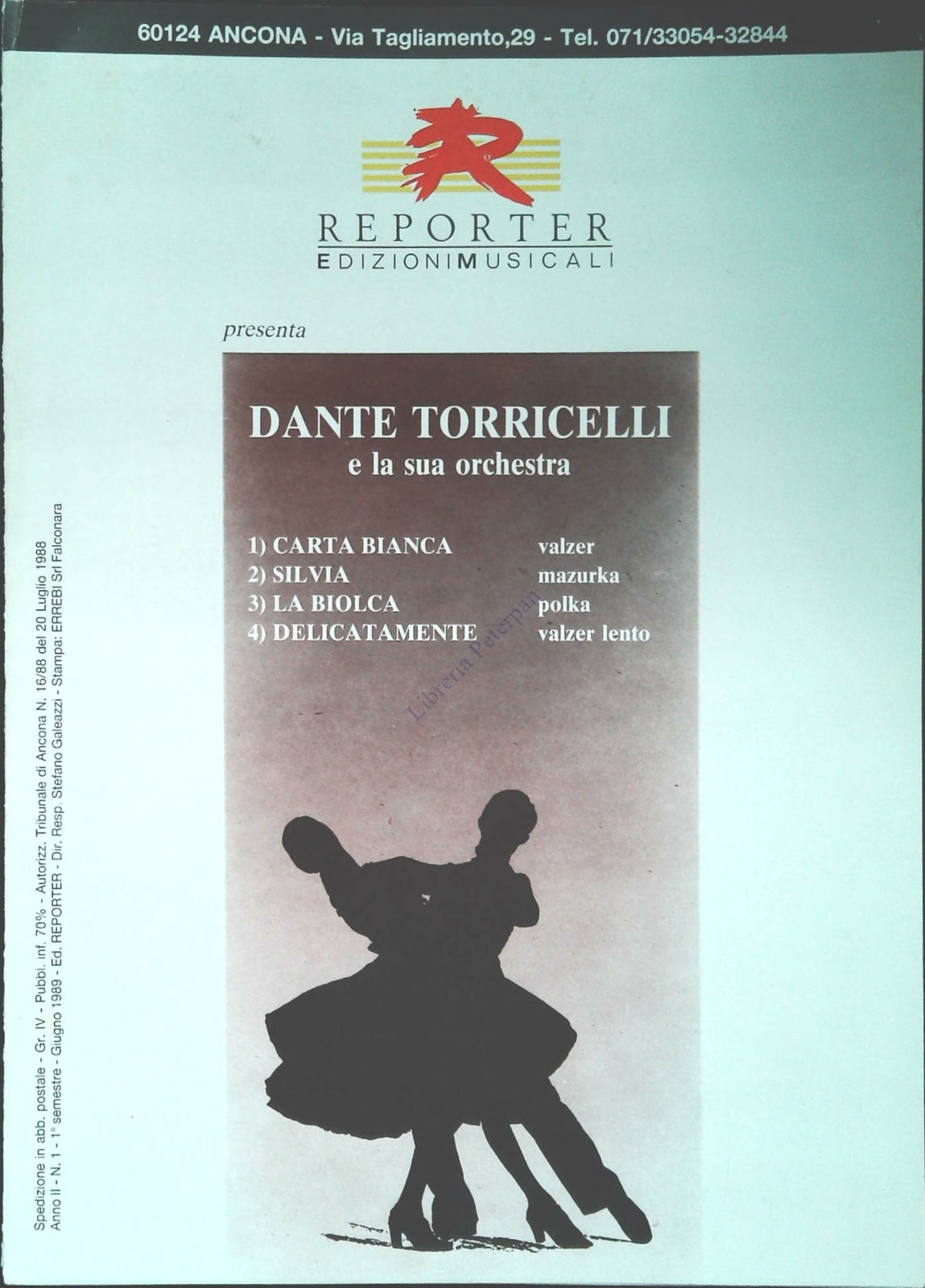 DANTE TORRICELLI E LA SUA ORCHESTRA - QUATTRO BRANI- SPARTITO-SHEET MUSIC