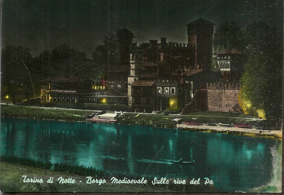 TORINO - BORGO MEDIEVALE - NOTTRUNO - ACQAURELLATA - V1961