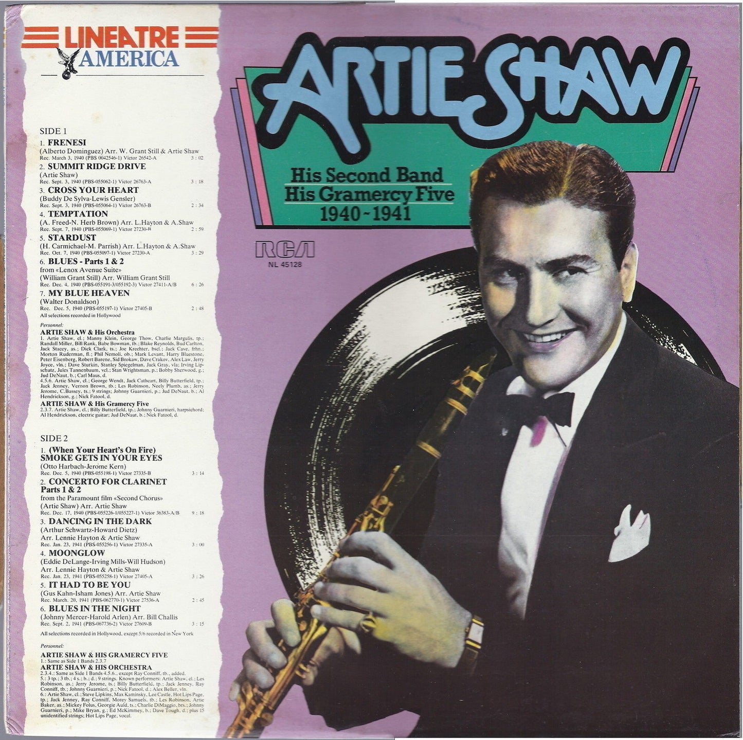 ARTIE SHAW, HIS SECOND BAND, HIS GRAMERCY FIVE 1940-1941 - LINEATRE AMERICA