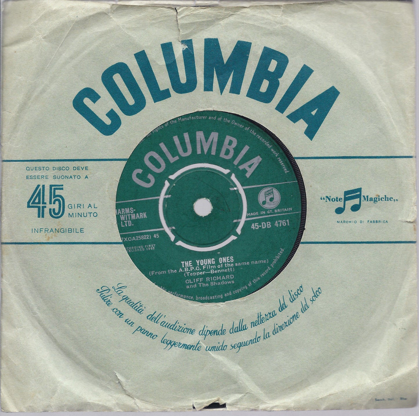 THE YOUNG ONE - WE SAY YEAH # CLIFF RICHARD and The Shadows