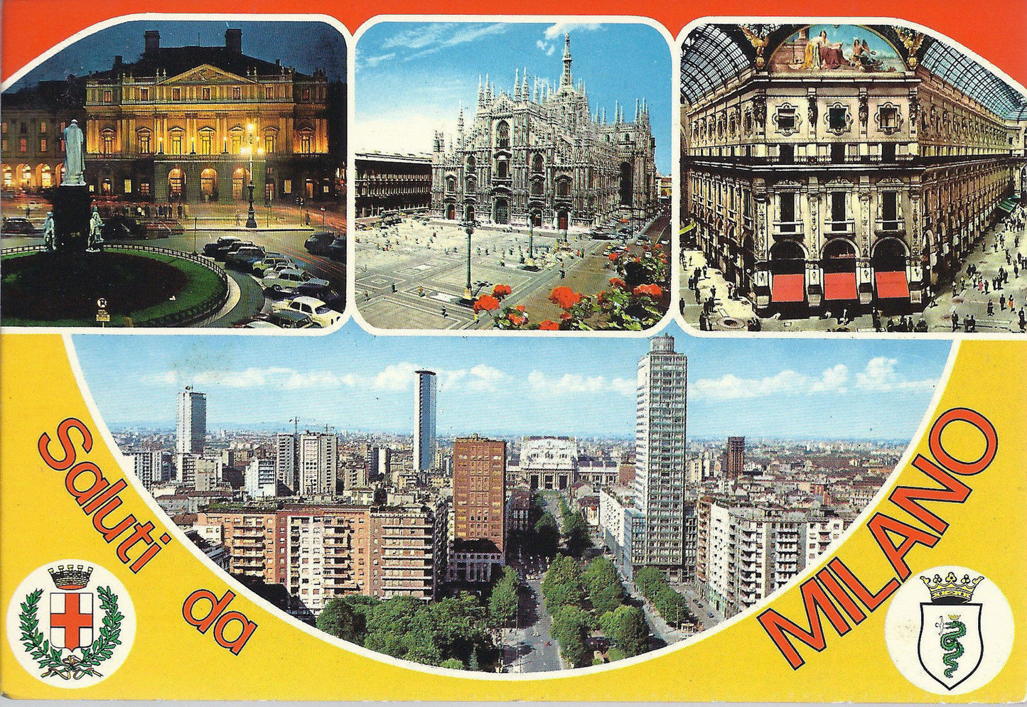 MILANO - SALUTI - 4 VEDUTE - VIBSD