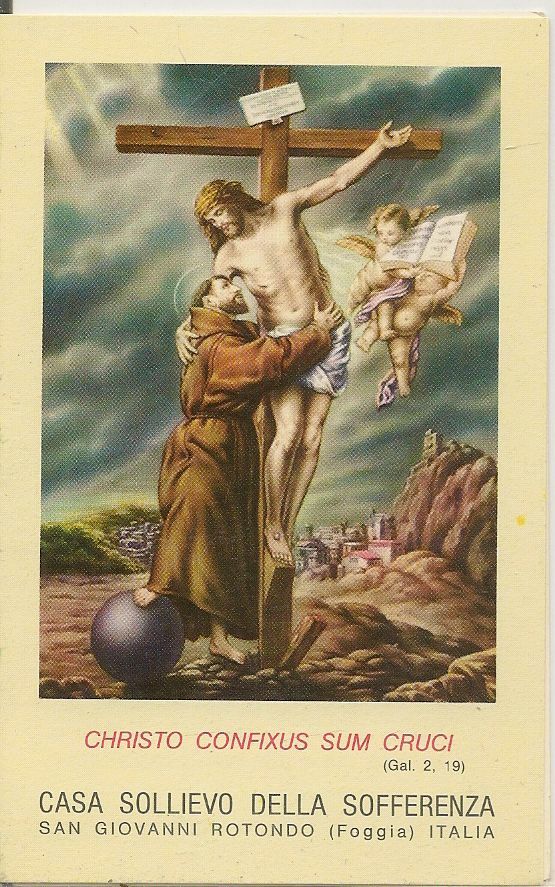 CRISTO CONFIXUS SUM CROCI - CASA SOLLIEVO DELLA SOFFERENZA - SANTINO A LIBRO