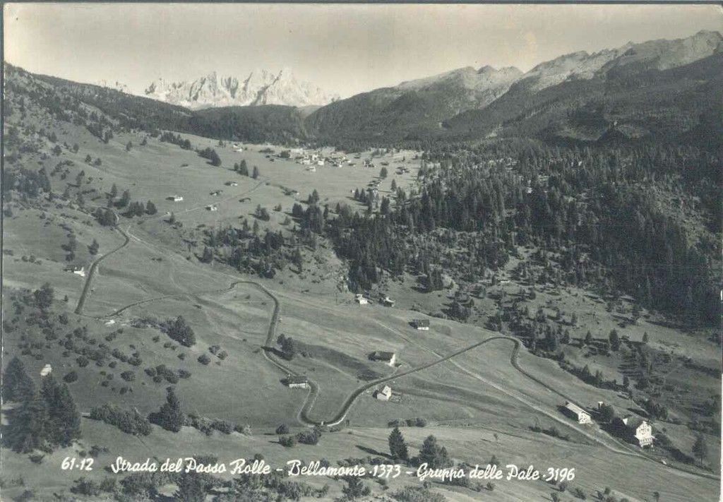 BELLAMONTE - PASSO ROLLE - STRADA - V1960