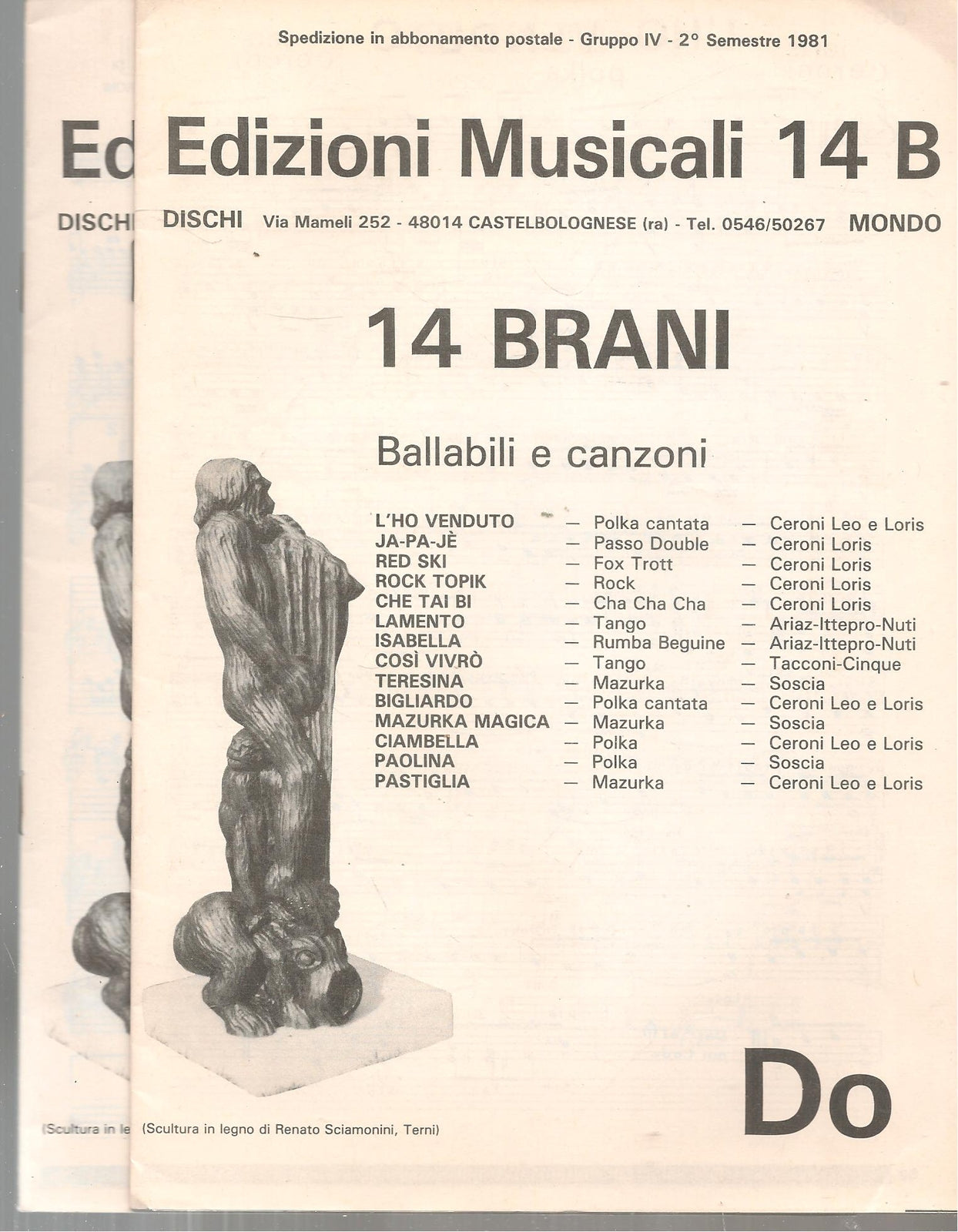 BALLABILI E CANZONI - 14 BRANI - SPARTITO-SHEET MUSIC