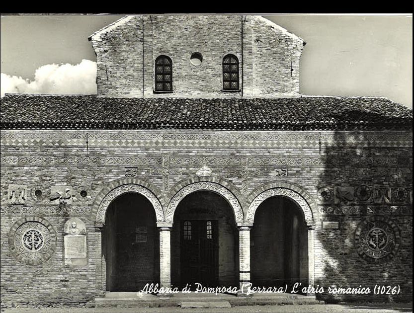 ABBAZIA DI POMPOSA - L'ATRIO ROMANICO - NV