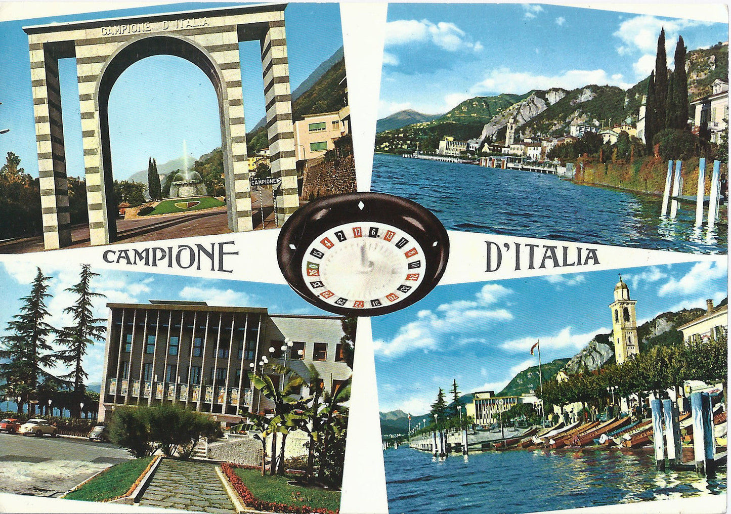 CAMPIONE D'ITALIA - 4 VEDUTE - NV - FG