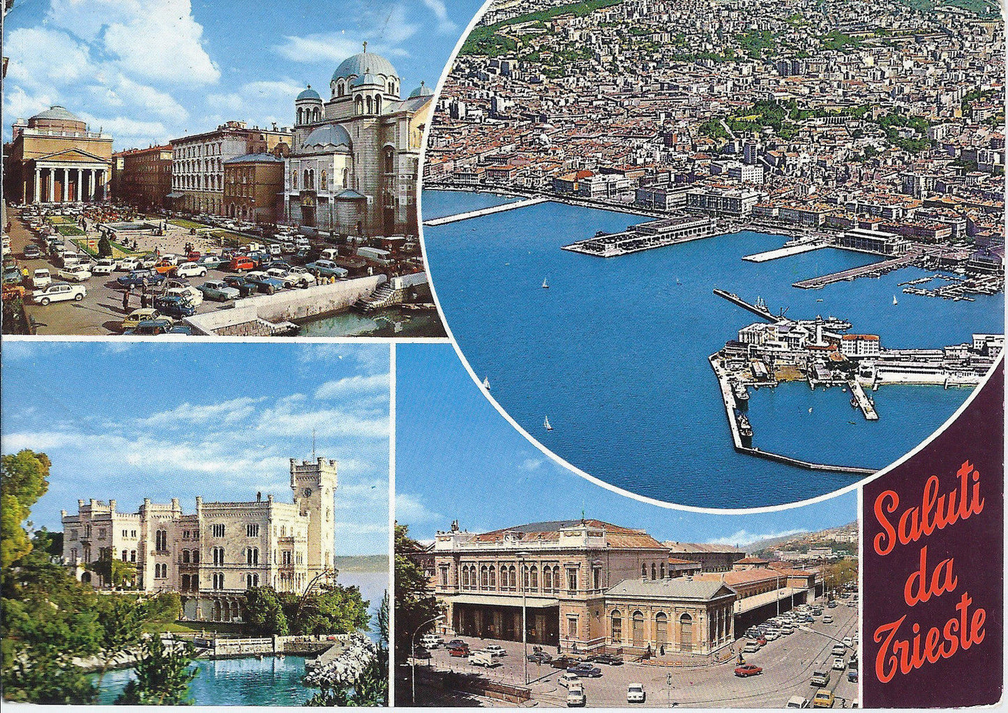 TRIESTE - SALUTI - 4 VEDUTE - V1972