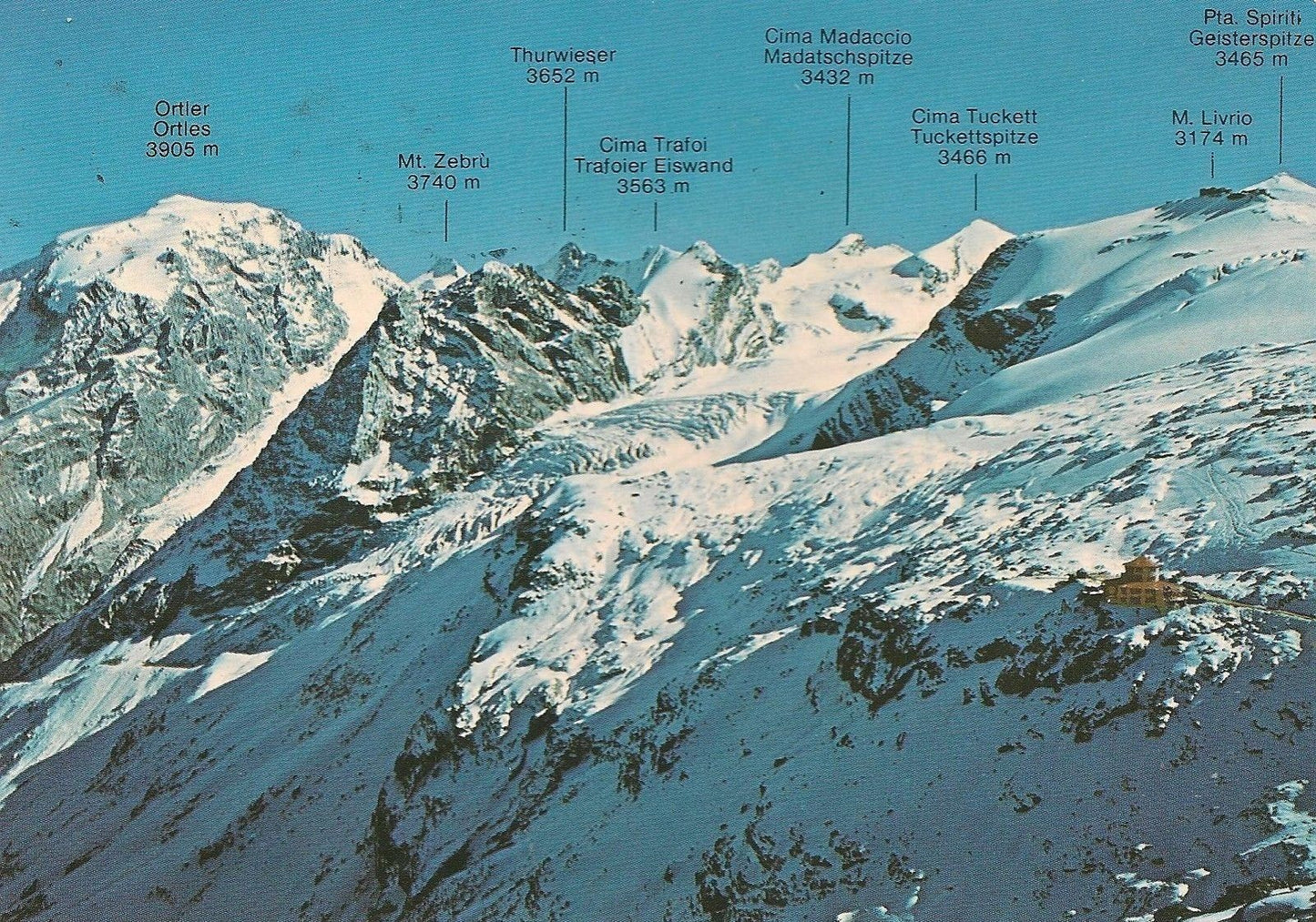 PASSO STELVIO - GRUPPO ORTLES - PANORAMA - V1983