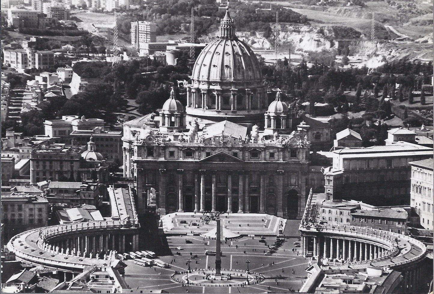 ROMA - VEDUTA AEREA DI SAN PIETRO - NV