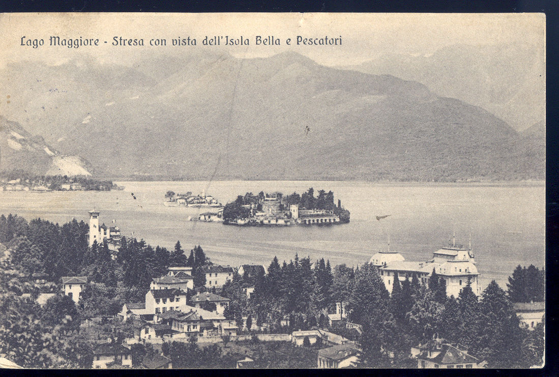 STRESA CON VISTA DELL'ISOLA BELLA E DEI PESCATORI - V19