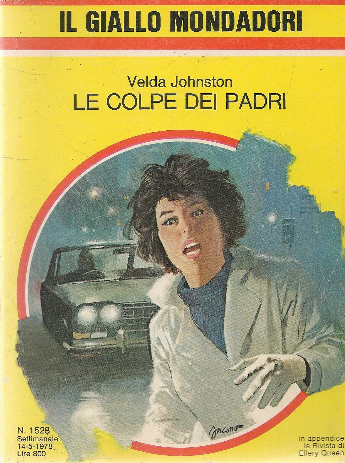 LE COLPE DEI PADRI - VELDA JOHNSTON - IL GIALLO MONDADORI N. 1528