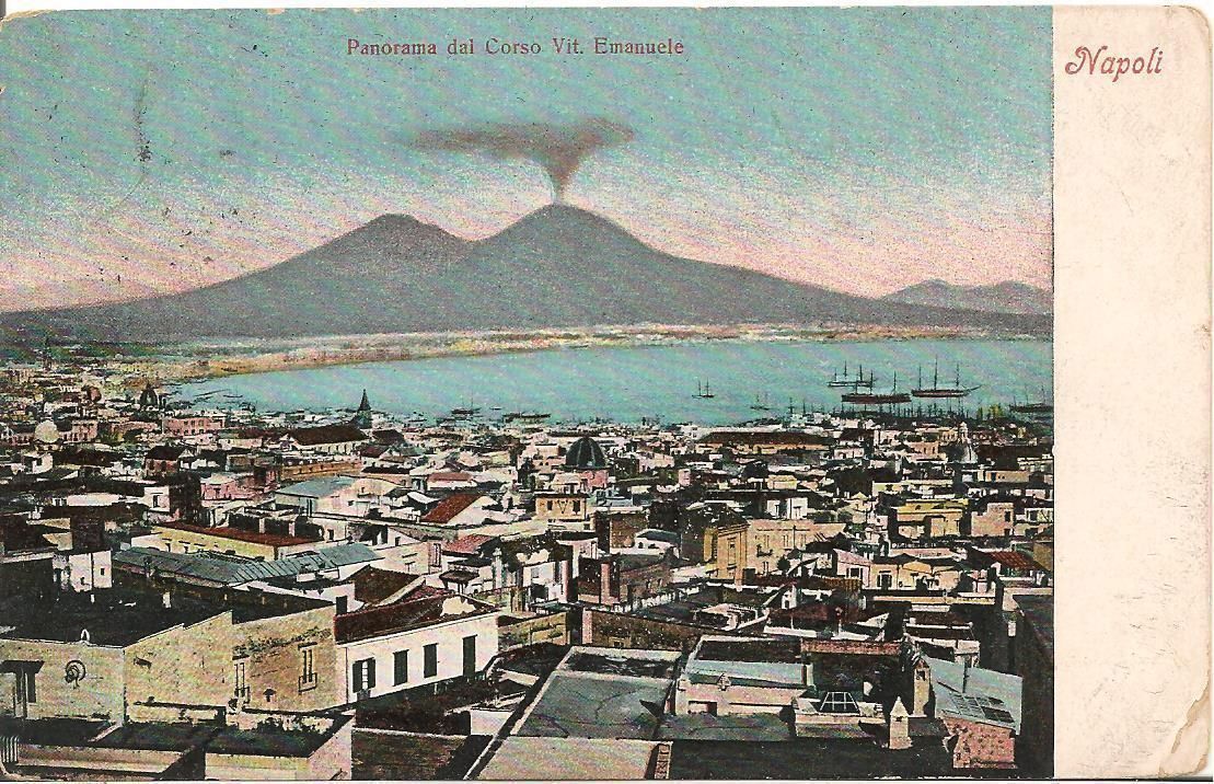 NAPOLI - PANORAMA DAL CORSO VITT. EMANUELE - V1919