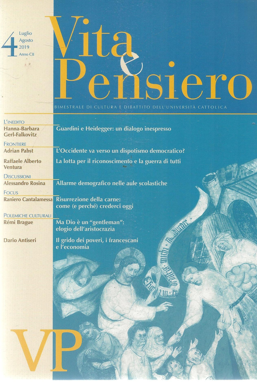 VITA E PENSIERO LUGLIO-AGOSTO 2019