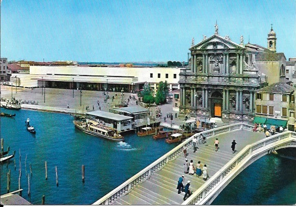 VENEZIA - CHIESA DEGLI SCALZI E STAZIONE FERROVIARIA - VIB1963