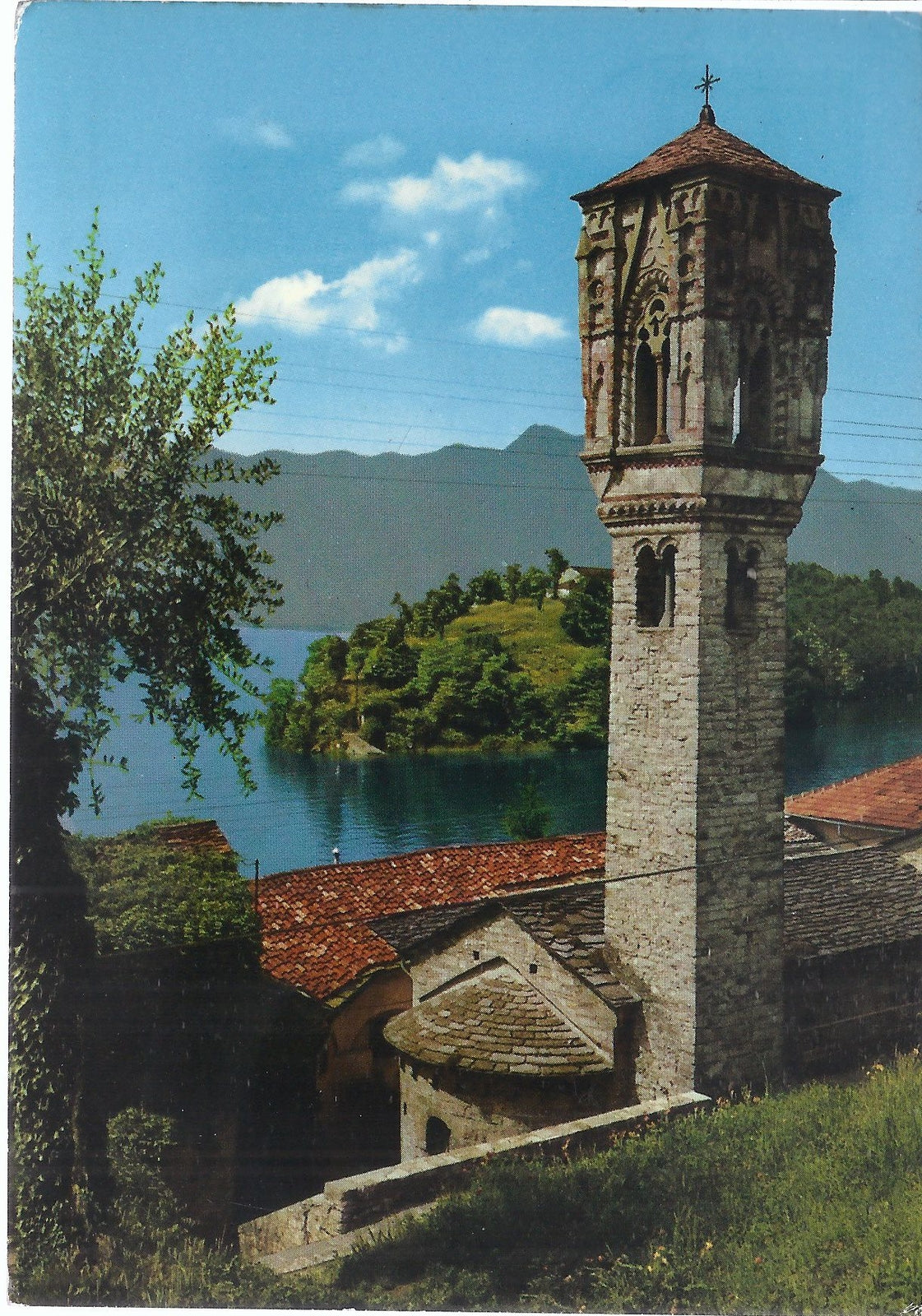 ISOLA COMACINA E CAMPANILE DI OSPEDALETTI - V 1973 - FG