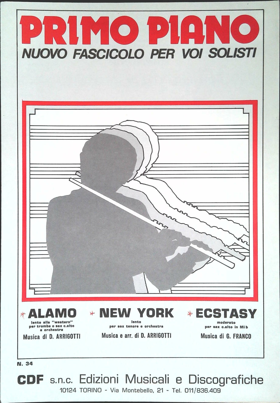ALAMO - NEW YORK - ECSTASY - SPARTITO-SHEET MUSIC