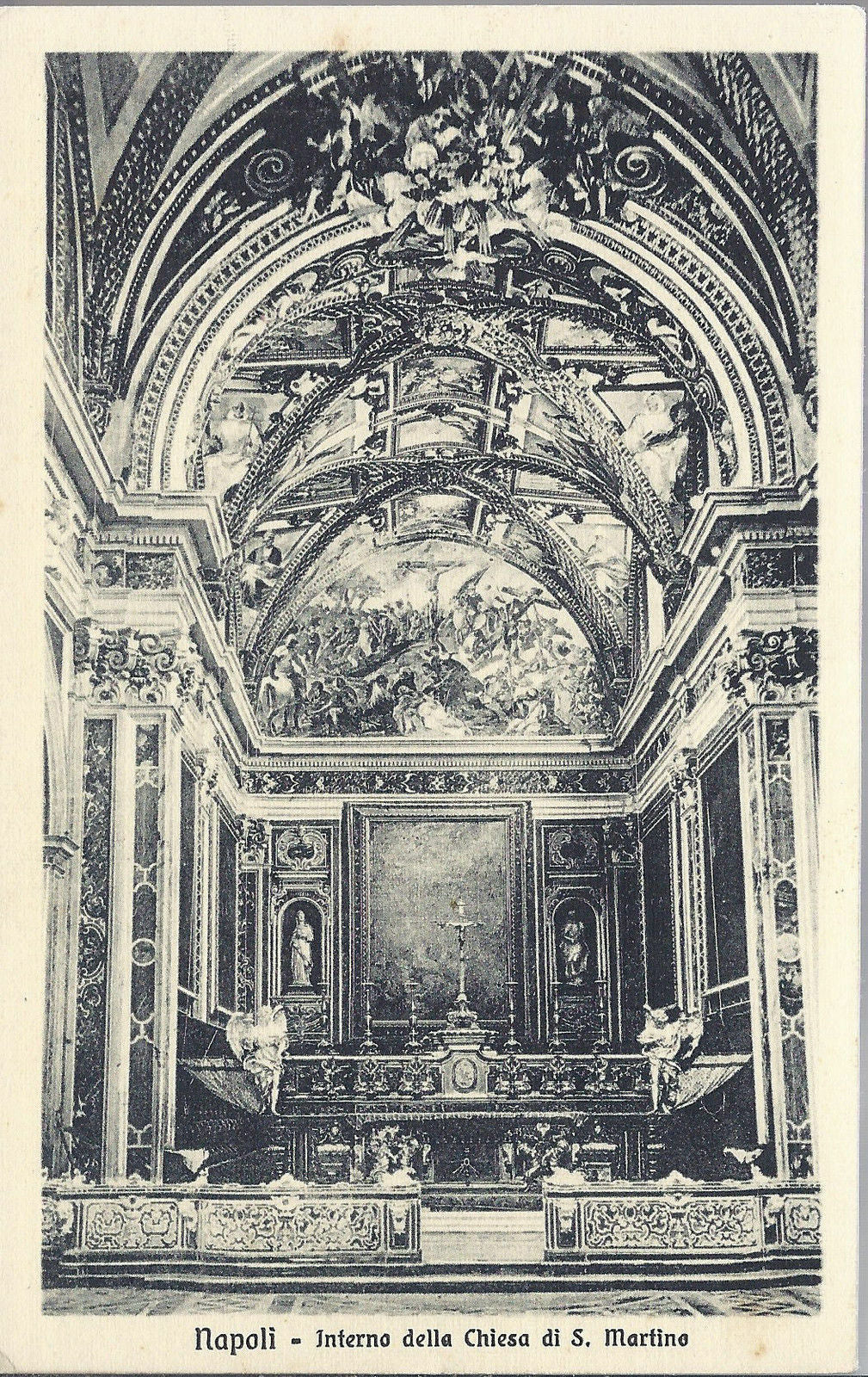 NAPOLI - INTERNO DELLA CHIESA DI S. MARTINO - NV - FP