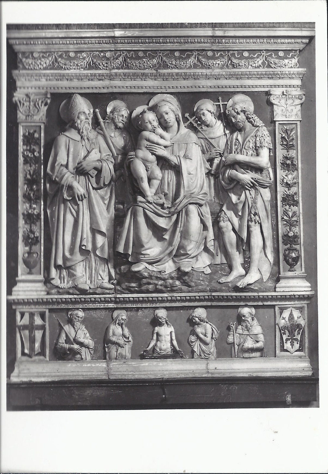 BIVIGLIANO - CHIESA DI S. ROMOLO - LA MADONNA E I SANTI - PA
