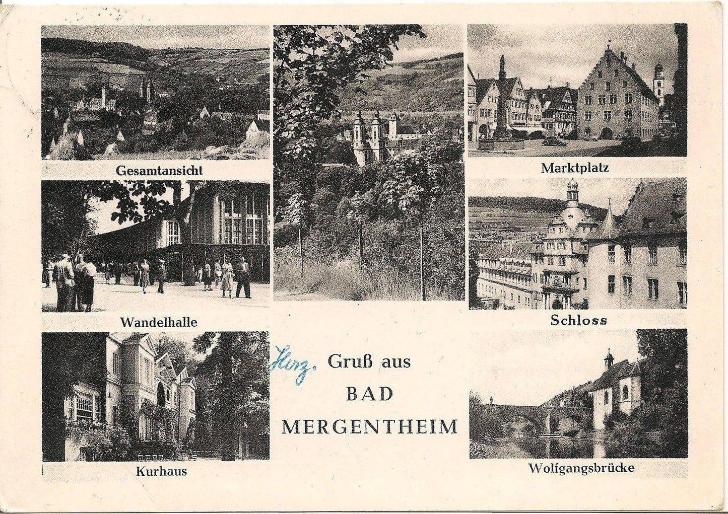 GRUSS AUS BAD MERGENTHEIM - 7VEDUTE/7BILDER - V/G