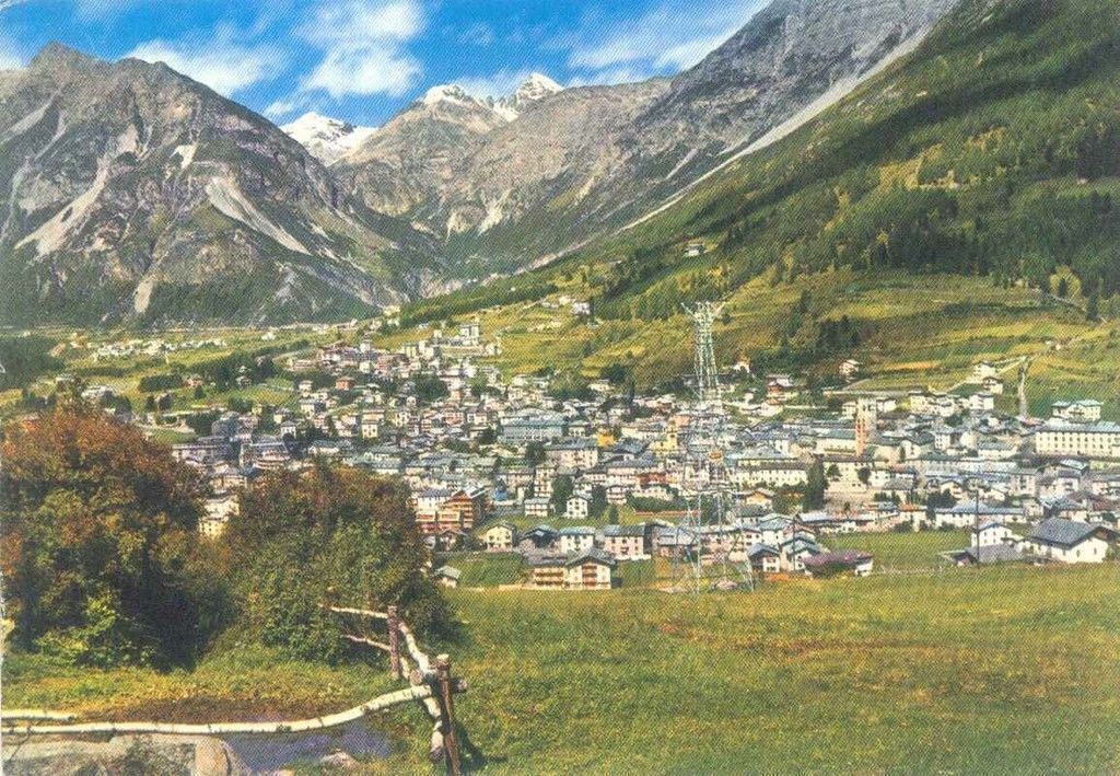 BORMIO - PANORAMA CON ELETTRODOTTO - V1966