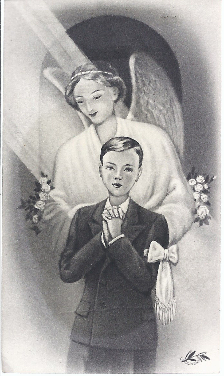 SANTINO - ANGELO - PRIMA COMUNIONE ( Francia ) senza data -