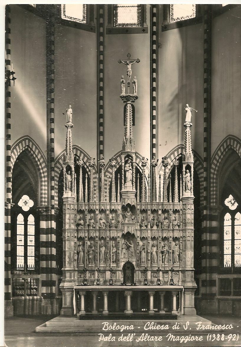 BOLOGNA CHIESA SAN FRANCESCO - PALA ALTARE - V1974