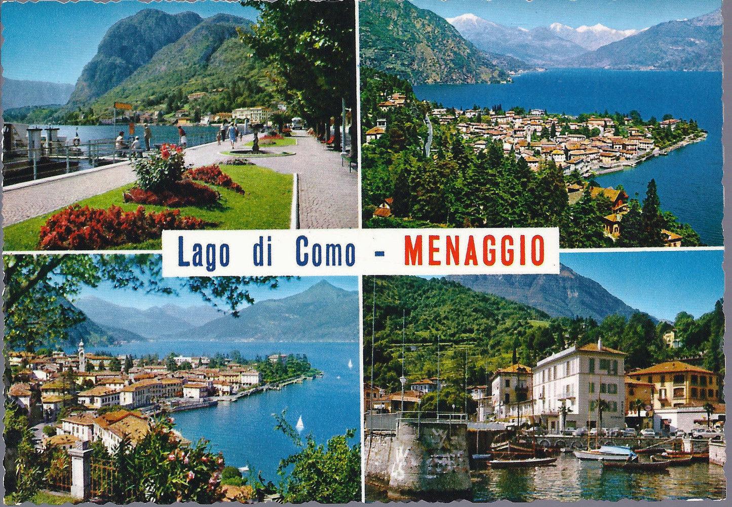 MENAGGIO - LAGO DI COMO - 4 VEDUTE - NV - FG
