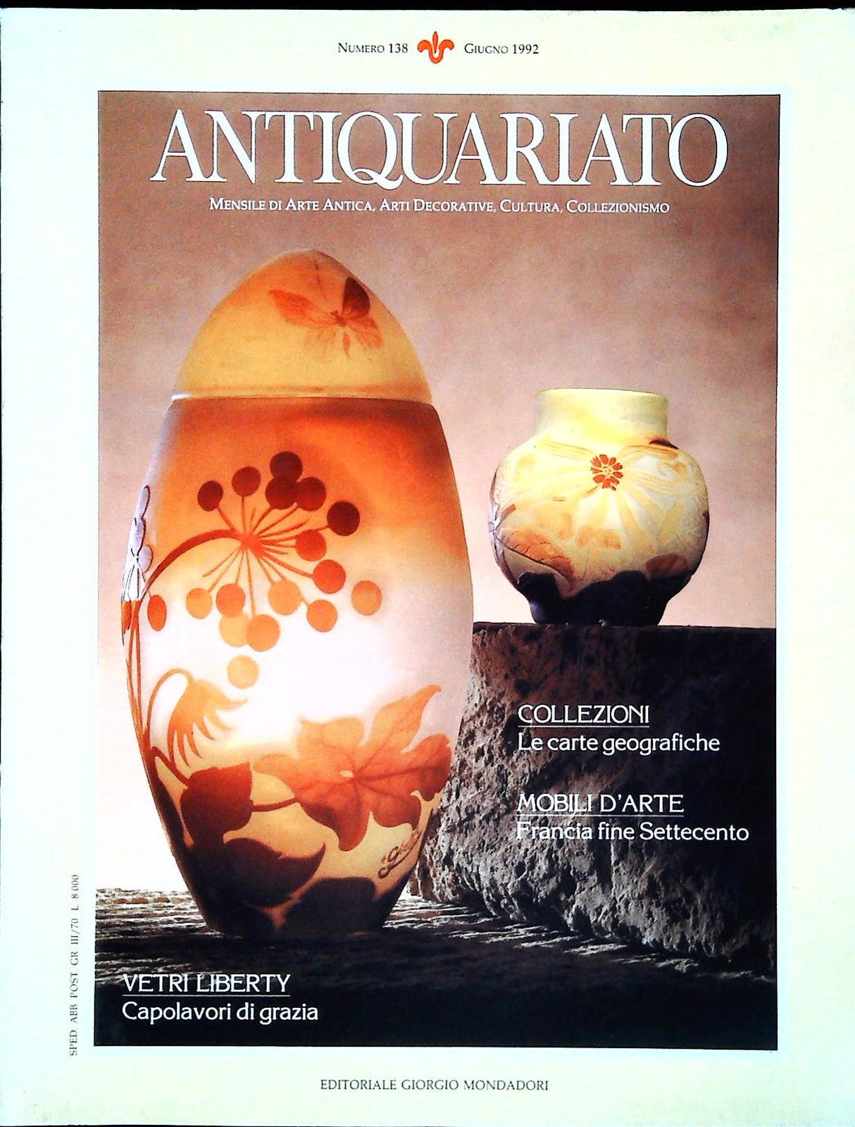 ANTIQUARIATO N. 138 - CARTE GEOGRAFICHE VETRI LIBERTY - OUTLET DEL LIBRO