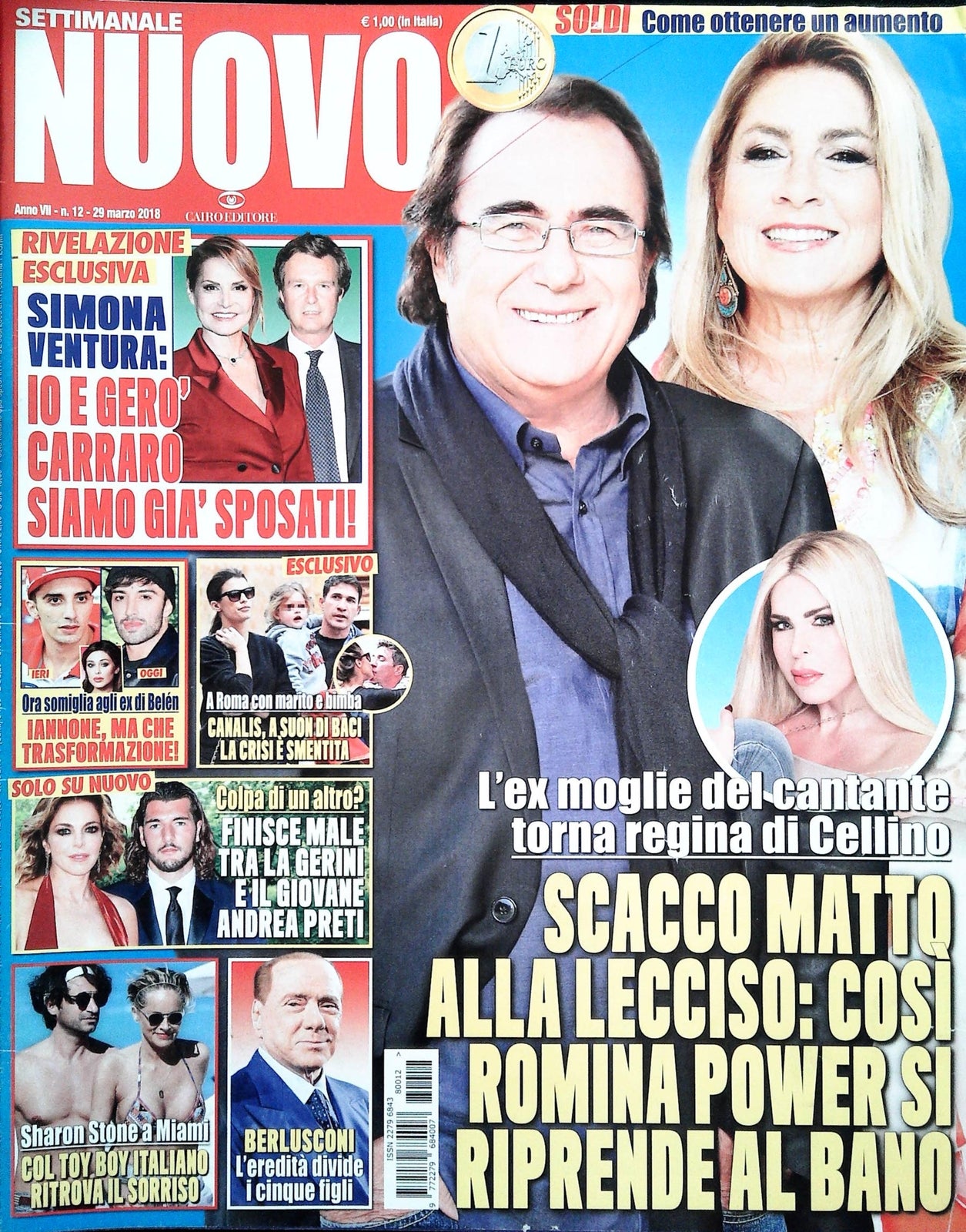SETTIMANALE NUOVO - 29 MARZO 2018 -LECCISO-AL BANO-SIMONA VENTURA-CANALIS-GERINI