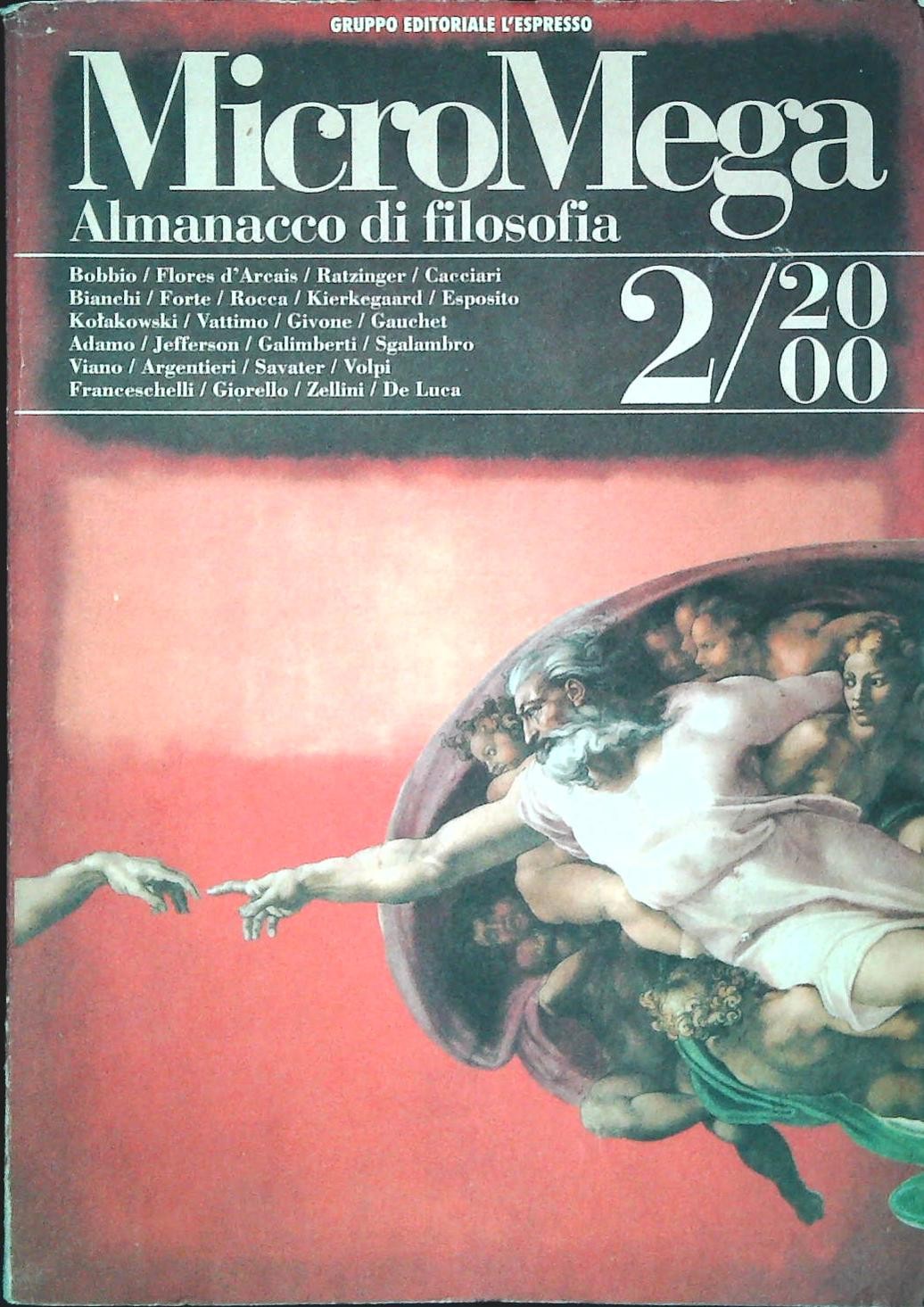 MICROMEGA 2-2000 - ALMANACCO DI FILOSFIA