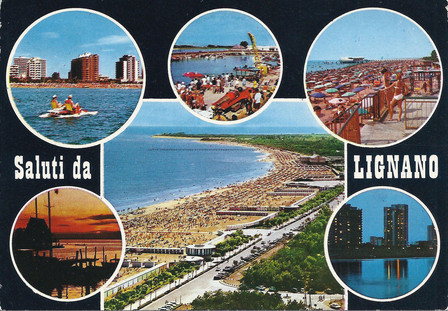 LIGNANO - SALUTI - 6 VEDUTE - V1976