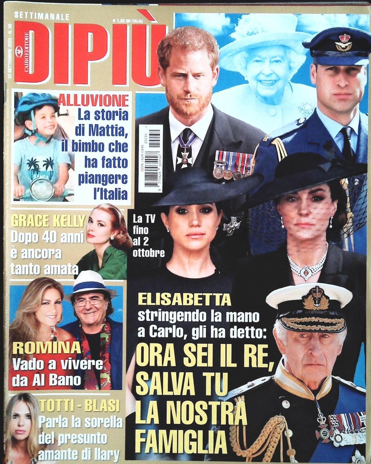 DI PIU' 30 SETTEMBRE 2022 - GRACE KELLY-ROMINA-TOTTI-BLASI-STEFANIA ORLANDO