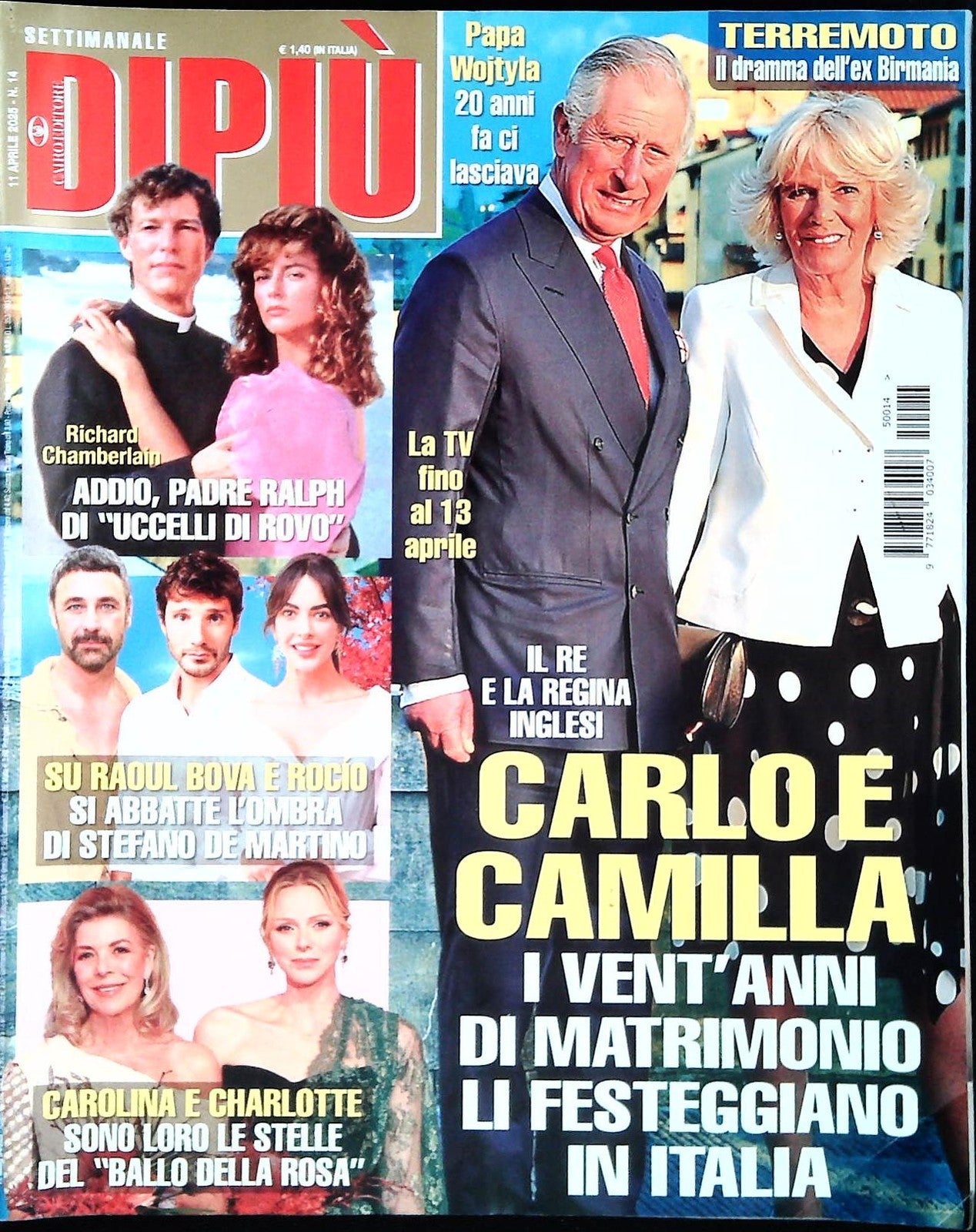 DI PIU' 11 APRILE 2025 - CARLO E CAMILLA-RAUL BOVA-RICHARD CHAMBERLAIN